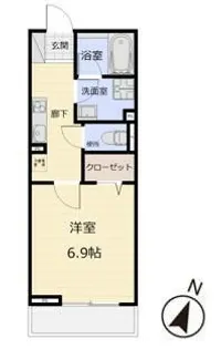 リバーシティ大泉学園【1階】の間取り