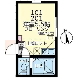 ユナイト星川フレンチクルーラー【2階】の間取り