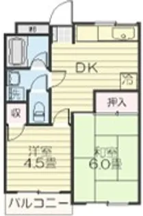 藤和マンション【4階】の間取り