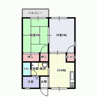 トリヴァンベール高柳壱番館【1階】の間取り