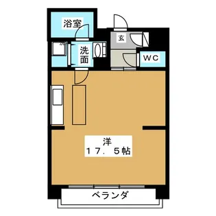 泉アパートメント【6階】の間取り