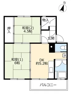 UR大麻宮町【5階】の間取り