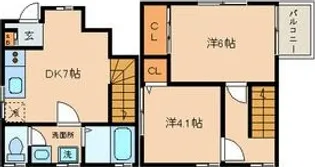 フラッツM【1階】の間取り