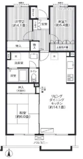 アルタイル平和台【3階】の間取り