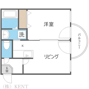 ハーモニーインターシティ環状通東【3階】の間取り