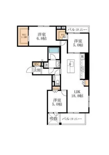 L’s Plus 豊玉南【4階】の間取り