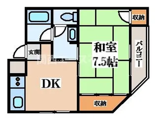 リビングライフ布施【5階】の間取り