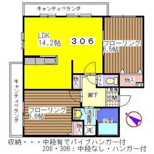 温緑町ガーデン【3階】の間取り