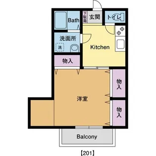 ドゥエ フェリーチェ【2階】の間取り
