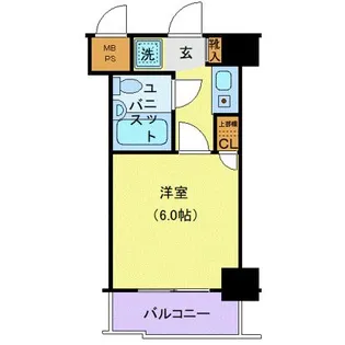 クリオ神奈川新町壱番館【6階】の間取り