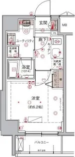 ハーモニーレジデンス大森WEST【3階】の間取り