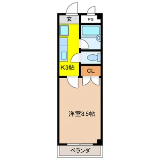 エントピア岐阜II【3階】の間取り