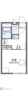 レオパレスリバーサイド【1階】の間取り