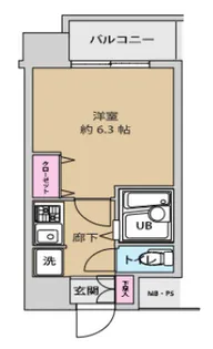 UURコート錦糸町【9階】の間取り