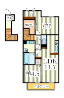 グリーンサイトおおたか【2階】の間取り