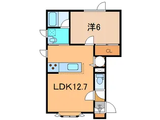 ユトリロ弥生【1階】の間取り