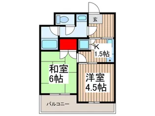 第一正五コーポ【2階】の間取り