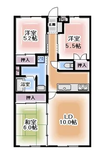 バルモアール【3階】の間取り