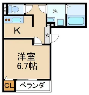 アイリス寝屋川【3階】の間取り