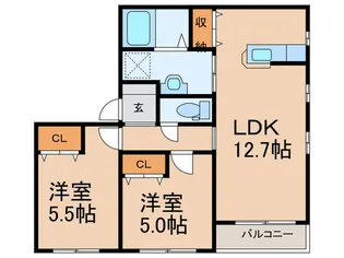 プレミール【2階】の間取り