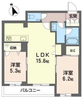 KAEDE【2階】の間取り