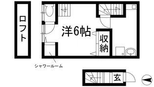 滝山アパート【2階】の間取り