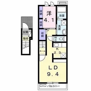グラース フラン C【2階】の間取り