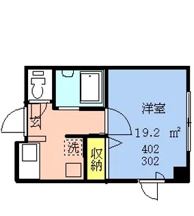 弥生ビル【4階】の間取り