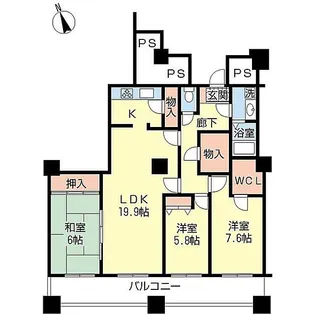 晴海アイランドトリトンスクエアビュータワー【44階】の間取り