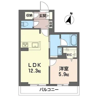 新築 Shamaison セルディーナ イースト【1階】の間取り