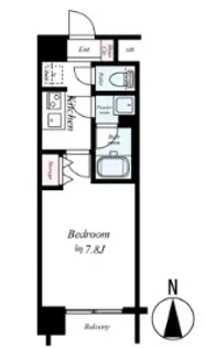 ハーモニーレジデンス森下ステーションフロント【11階】の間取り