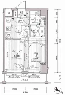 日神デュオステージ代田橋和泉通り【3階】の間取り