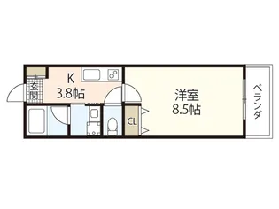 RIDERE(リーデレ)廿日市【1階】の間取り