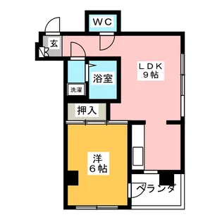 ヒルズ西竹ノ塚【4階】の間取り