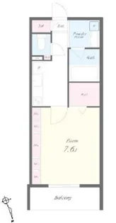 アールコート早稲田【5階】の間取り