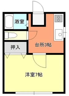 ハイツベルキャビン【1階】の間取り