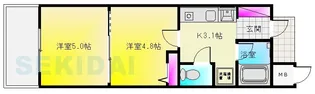 エスリード八尾北本町【3階】の間取り