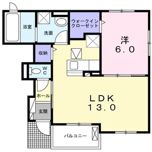 フェリーチェ・ビボI【1階】の間取り
