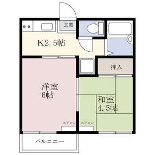 双葉ハイツ【2階】の間取り