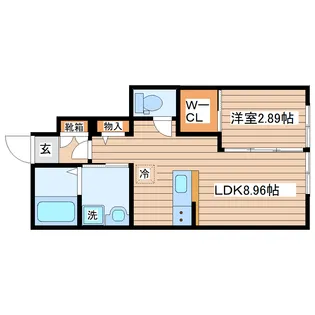 グランヴィラ八本松【1階】の間取り