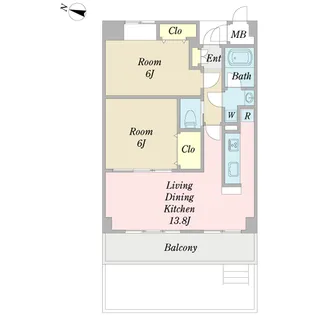 JEWEL福栄【1階】の間取り