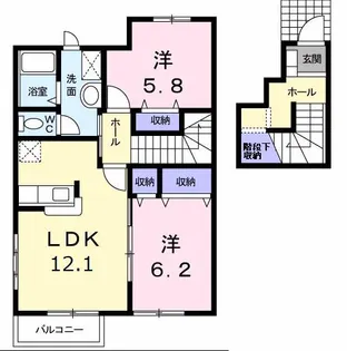 アルモニーK【2階】の間取り