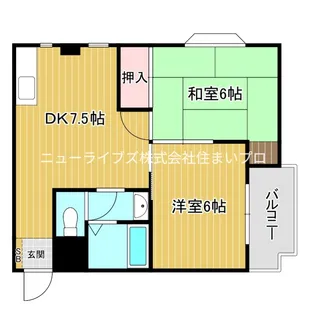 ウエストヒルズ神田(WESTヒルズ神田)【4階】の間取り