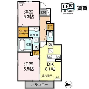 セントエミリオン【1階】の間取り