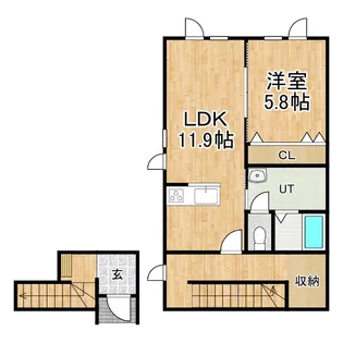 メゾン白樺の間取り