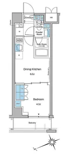 ルフォンプログレ中野坂上【4階】の間取り