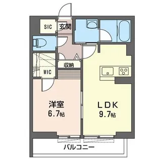 フェリシード湘南【1階】の間取り
