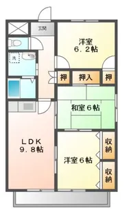 メゾンウィング【2階】の間取り