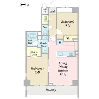 Neo Grace【5階】の間取り