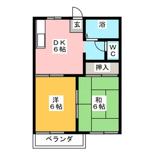ジュエルアサノA棟【2階】の間取り